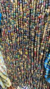 Cuentas de Vidrio Chevron Hechas a Mano, Cuentas Africanas de Comercio, Cuentas Chevron Vintage, Cuentas de Vidrio Millefiori, Cuentas de Vidrio Lampwork - Product Image 2