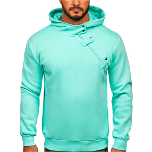 เสื้อฮู้ดผู้ชายแบบสวมใส่สบายสำหรับฤดูหนาว ผ้าผสมคอตตอนและโพลีเอสเตอร์ ซิปหน้า กันน้ำ ระบายอากาศ แห้งเร็ว กันลม - Product Image 1