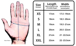 GP Pro Leather Full Finger <b>Gloves</b> Black White <b>Red</b> Breathable Cycling Men Summer Zipper Closure - Product Image 3
