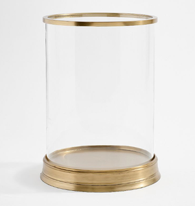 New design Set of 2 Glass <b>hurricane</b> <b>candle</b> holder Gold metal base luxury <b>candle</b> stand offers in customization options - Product Image 5