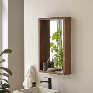 Espejo de Pared Decorativo Hecho a Mano con Marco de Madera Natural de Diseño Moderno y Lujoso, Grabado Personalizado, Ecológico, para Bodas y Sala de Estar - Product Image 5
