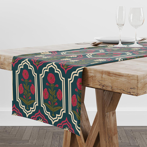 Indian Exporter Premium Cotton Table Runner Luxury Handmade Embroidery Wedding Table Decoration - Product Image 2
