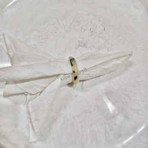 Personnalisé Élégant Résine Mariage Serviette Anneaux De Luxe Moderne Unique Élégant Vintage Fantaisie À La Main Personnalisé Corne Lumineuse Couleur - Product Image 5