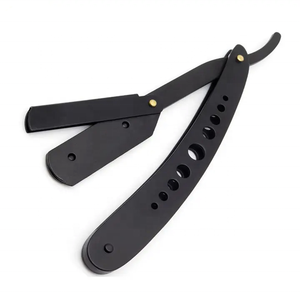 2024 New Model Private Label Stainless Steel Folding Straight Razor Replaceable Single Edge <b>Barber</b> <b>Blades</b> - Product Image 3