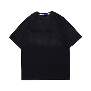 T-shirts de haute qualité, luxe, 100% coton, impression 3D en relief, t-shirts graphiques surdimensionnés, poids lourd, pour hommes - Product Image 3