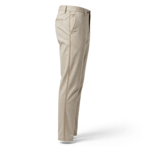 Pantalon en toile kaki pour homme, taille mi-haute, coupe droite, taille élastique, décontracté, poids moyen, respirant, délavé, style printemps - Product Image 3