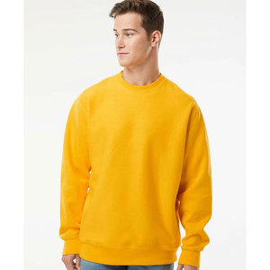 Sweat-shirt rouge à col rond pour homme, coupe classique, en coton tricoté, pull-over en coton lourd de qualité supérieure pour homme, sweat-shirt à épaules tombantes - Product Image 4