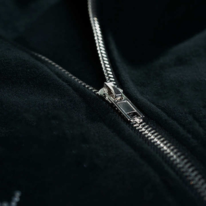 Custom Rhinestone Cross Zip Winter Digital Printing <b>Hoodie</b> Regular Fit <b>Gothic</b> Y2K Streetwear Heavyweight Cotton Fleece OEM - Product Image 3