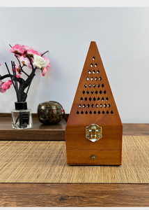 Quemador de incienso de carbón Bakhoor hecho a mano, cono de madera, atrapa cenizas, incensario árabe, soporte para quemador de incienso, cajas - Product Image 2