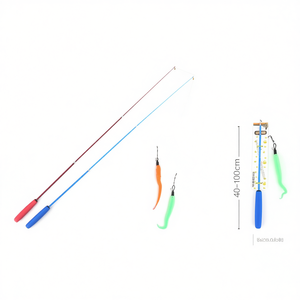 Juguete Extensible para Gatos Yommy, 40-100cm, Estilo Caña de Pescar, Juego Interactivo para Mascotas - Product Image 2