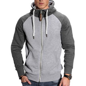 2024 nuevas mangas raglán contrastantes para hombres, cárdigan con cremallera, Sudadera con capucha, cárdigan casual, cárdigan con capucha para hombres, más - Product Image 5