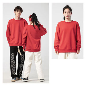 Sweat-shirt à col rond doublé polaire pour femme, couleur unie, anti-boulochage, à manches longues, style décontracté, idéal pour le sport – Grande Vente - Product Image 5