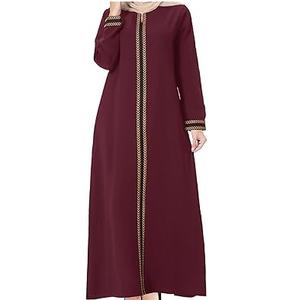 Abayas pour femmes de couleur marron uni avec fermeture éclair sur le devant, abayas fantaisie, abayas traditionnelles omanaises, abayas élégantes pour filles, abayas de Dubaï pour l'extérieur, abayas surdimensionnées - Product Image 1