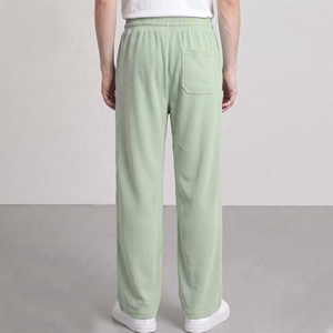 Pantalon de survêtement pour homme bleu marine en polyester/coton, cordon élastique, décontracté, poches latérales, tendance, sur mesure, vente en gros - Product Image 4