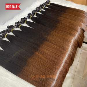 Peluca de grosor súper doble estirado, Color negro ondulado Natural, tamaño personalizado, extensiones de cabello humano vietnamita Real - Product Image 1