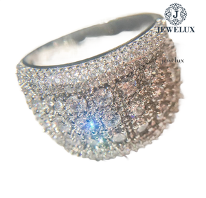 New Arrival Luxury 925 Silver Gold Plated IGI Certified <b>Ring</b> Fine <b>Craft</b> for Wedding Engagement Party Wear Available for Export - Product Image 2