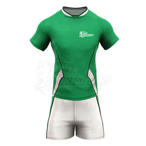 Uniforme de rugby professionnel respirant et durable, coupe athlétique, pour usage en équipe, options personnalisables et prêt pour l'entraînement et les matchs - Product Image 1