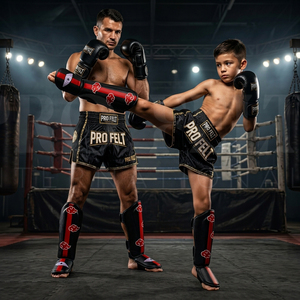 Outdoor Sports Equipment Custom Design Muay Thai Shin Guards Kickboxing Leg Protection Martial Arts Training Protective Pads - Product Image 2