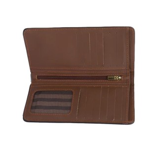Portefeuilles longs en cuir marron fins de qualité supérieure pour hommes et femmes, élégants, faits à la main, porte-monnaie et porte-cartes, styles professionnels. - Product Image 5
