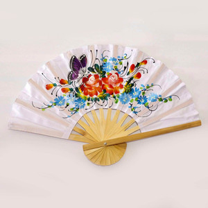Éventails pliants décoratifs en soie, artisanat haut de gamme en bambou, sur mesure, fabriqués au Vietnam - Product Image 2