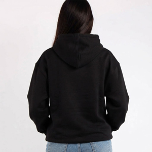 Sweat-shirt à capuche pour femme en molleton 100% coton, OEM/ODM, coupe ample, style streetwear, logo imprimé en relief personnalisé, écologique, hip hop. - Product Image 2