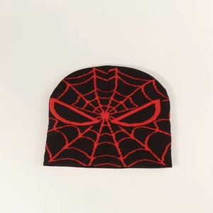 Bonnet en acrylique personnalisé avec impression en relief, motif jacquard tricoté, unisexe, sans revers, style streetwear avec lettres - Product Image 4