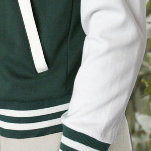 High Quality <b>Men</b> Varsity Jacket 100% Fleece Patchwork Chenille Embroidery Lightweight Letterman Jacket Customized Logo Printing - Product Image 5