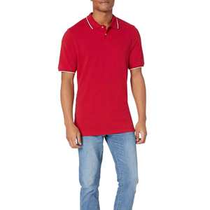 Camiseta Polo Roja de Color Sólido para Hombre, Cómoda y Transpirable, Camiseta Polo Casual para Golf, Suministro al por Mayor OEM ODM - Product Image 3