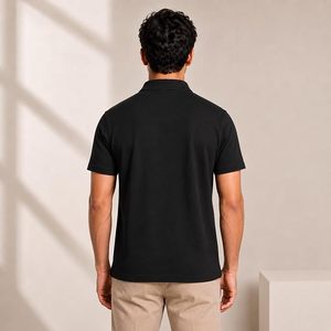 Superior comfort Short Sleeve Men's <b>T</b>-<b>Shirts</b> Crafted From Pure Breathable Cotton Solid Knitted <b>Office</b> Wear - Product Image 2