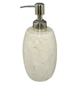 เครื่องจ่ายสบู่เหลวหินอ่อนดีไซน์หรูหราสำหรับวางบนเคาน์เตอร์ห้องน้ำ - Product Image 1