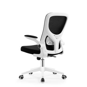 Ghế xoay văn phòng lưới lưng giữa có tay vịn nâng lên, hỗ trợ thắt lưng thoải mái, thiết kế công thái học, có bánh xe - Product Image 1