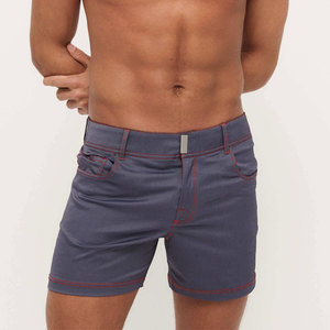 Shorts de Mezclilla Casuales para Hombre al por Mayor, Shorts de Mezclilla con Logotipo Personalizado, Directo de Fábrica, Shorts de Mezclilla Ajustados para Hombre, Ropa Urbana de Verano - Product Image 1