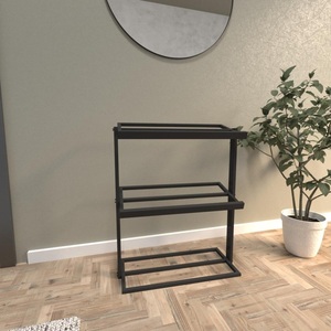 Space Smart Shoe <b>Rack</b> Three Tier Open Organizer Compact Storage Design Strong Stable Frame Easy Assembly chic Entryway Solution - Product Image 4