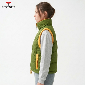 Customized Vest for Winter Puffer With Zipper <b>Plus</b> <b>Size</b> <b>Jacket</b> Windproof and Warm Bubble Vest <b>Jacket</b> - Product Image 3