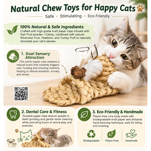 Productos para el cuidado de mascotas: Juguetes naturales para gatos, sombrero de papel Silvervine, juguete interactivo para masticar para gatos de interior, cuidado dental, venta al por mayor - Product Image 5