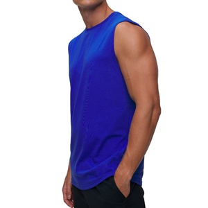 Prix de gros – Débardeur à capuche pour homme, design optimal, sans manches, vêtement de fitness respirant, 100 % coton tricoté, personnalisable, pour l'extérieur - Product Image 2