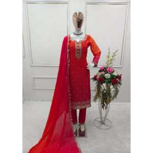 Conjuntos de ropa de fiesta para mujer de diseñador Top hermoso y Dupatta - Product Image 5