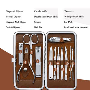 Ensemble d'instruments de manucure et de pédicure professionnels de luxe en acier inoxydable avec logo personnalisé - Product Image 4