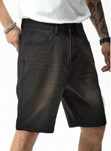 Pantalones Cortos de Pana Holgados Vintage para Hombre, Estilo Casual Hip Hop, Estilo Urbano Y2K, 100% Algodón, Color Sólido - Product Image 6