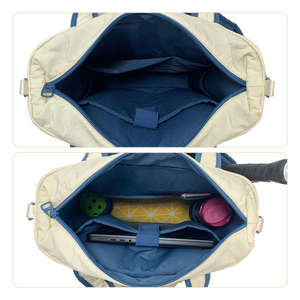 Sac à dos de tennis en denim Bagnex, sac de sport imperméable à bandoulière, grande capacité, sac d'entraînement à double épaule - Product Image 5