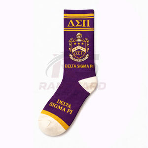 Calcetines de Fraternidad Griega Bordados de Alta Calidad para Organizaciones Universitarias, Fabricante de Calcetines Tejidos, Fabricante de Calcetines Personalizados - Product Image 3