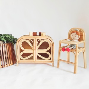 Excellents produits pour les jouets de bébé, chaise haute en rotin, jouet pour chaise haute, pour faire semblant d'offrir à manger aux poupées. - Product Image 6