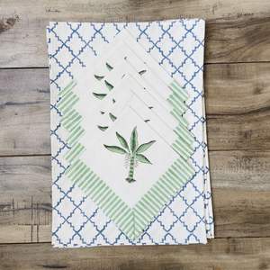 Set de table et serviettes imprimés à la main - Achetez des sets de table personnalisés, des nappes peintes à la main, des sets de table et serviettes imprimés à la main en stock - Product Image 1