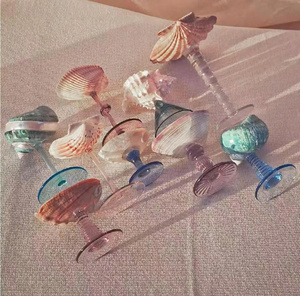 Verre à Martini en Coquille d'Abalone Sculptée à la Main, Gobelet à Vin en Coquillage Naturel, Coupe à Champagne de Luxe Écologique pour Mariage, Fête, Événement - Product Image 2