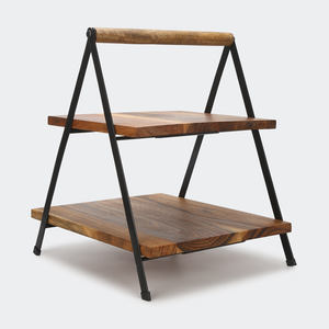 Bandeja de servir de madera de acacia hecha a mano, especial para Ramadán, popular, simple, rectangular, para servir comida en restaurantes, hoteles y en el hogar. - Product Image 4