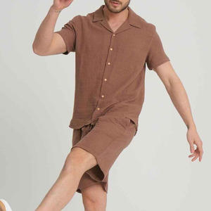 Ensemble d'été pour hommes au design unique et respirant, personnalisable avec logo, idéal pour la vente en gros - Product Image 3