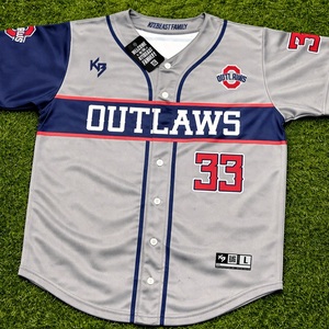 Baseball Jerseys Customized Logo Sportswear Low Price Blank Pattern Uniform Shirts with OEM <b>Design</b> - Product Image 2