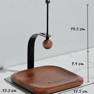 Organizador de Servilletas de Madera Simple, Perfecto para Mostradores de Cafeterías, Mesas de Bistro y Áreas de Espera o Trabajo, Hecho a Mano en India - Product Image 2