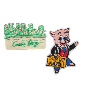 Wholesale Embroidery Patch Iron On Embroidered Badge Woven Twill Patches for Clothing Hats Bags Jackets Heat <b>Press</b> Garment - Product Image 5