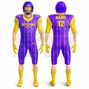 Uniforme de Fútbol Americano al por Mayor de Fábrica, Uniforme Deportivo Personalizado de Tela Transpirable, Ropa Deportiva - Product Image 4
